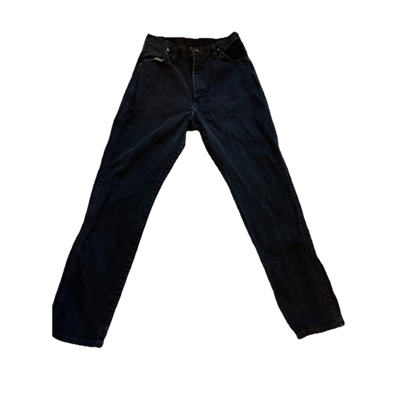 Wrangler Jeans Womens 15x32 (Fits 30x31) Black Cowboy Cut Rodeo‎ Western Faded - Picture 1 of 4